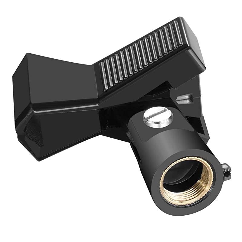 Mini Desktop Microphone Tripod Stand (Mic Clip)