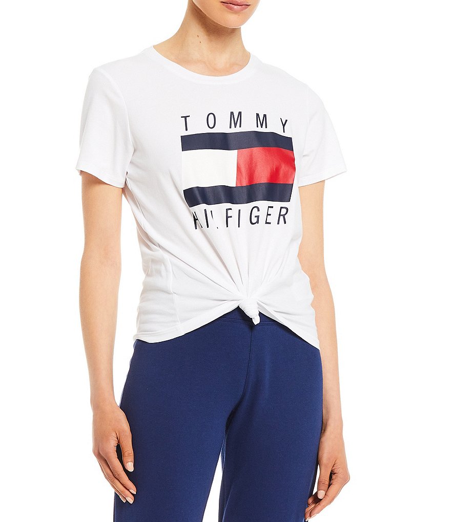 Tommy Hilfiger Sport Logo Knotted Tee