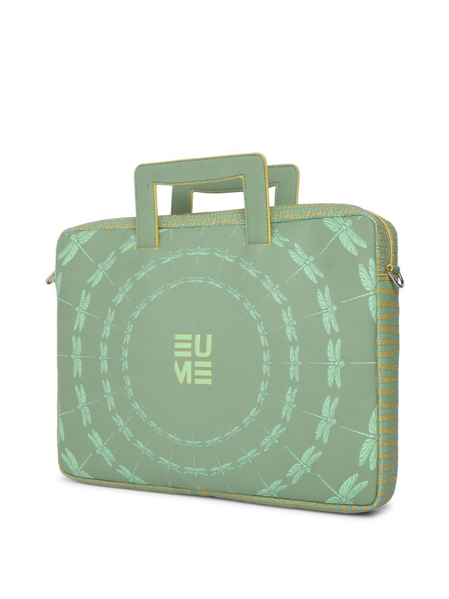 Baggit Brown PVC Solid Laptop Messenger Bag