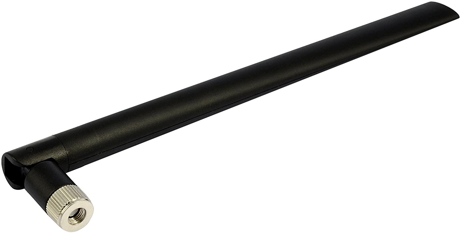 TECHTOO WiFi Antenna Dual Band 7dBi 2.4GHz/5.8GHz with RP-SMA Connector for Wireless Network Router USB Adapter PCI Card IP Camera DJI Phantom Wireless Range Extender FPV UAV Drone (Black 1-Pack)