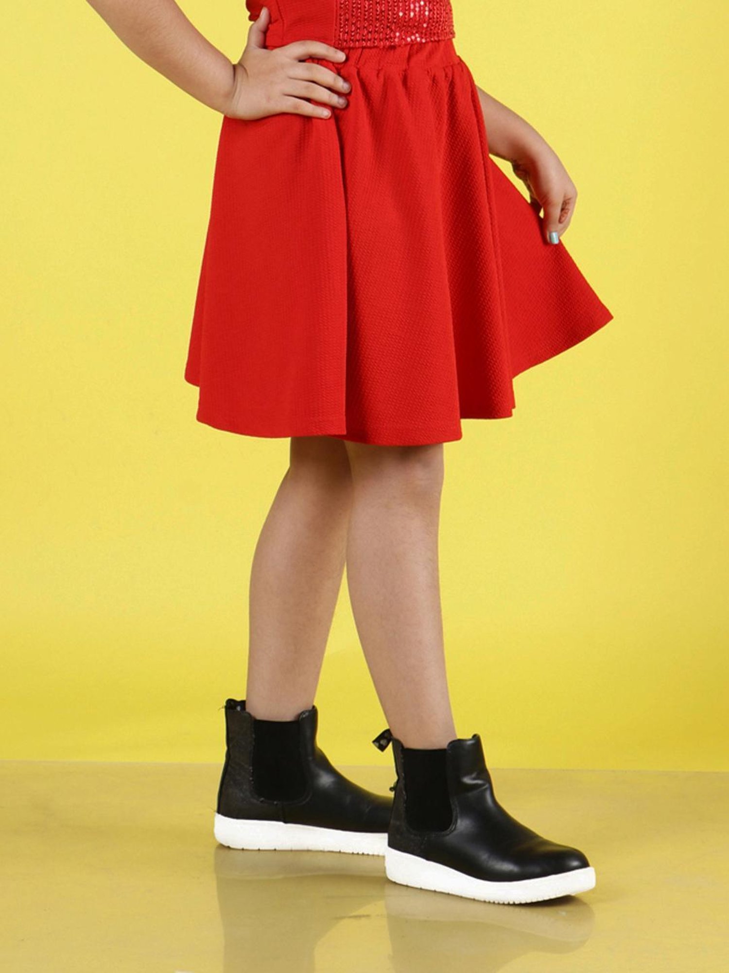 Angel & Rocket Kids Pink Floral Print Skirt