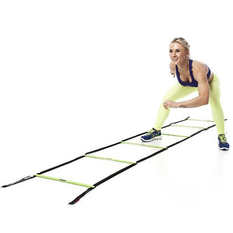 Escape Fitness USA 10 Foot Long Speed and Agility Ladder for Precise Total Body Fitness Training with Carry Bag
