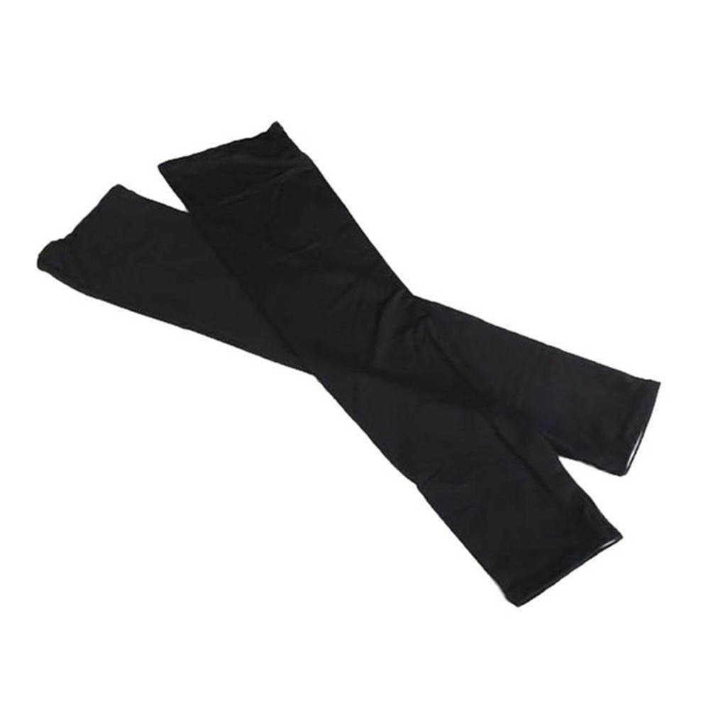 Stretchy Arm Cover UV Protection Sleeve Breathable Elbow Protector Elastic Elbow Brace for Sun Protection Size M(Black)