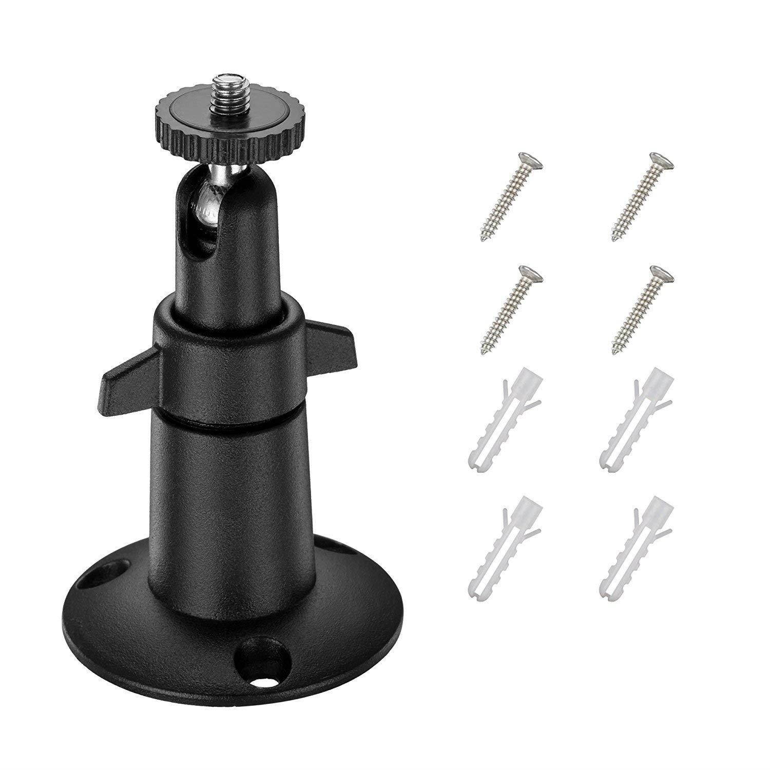 Arlo Camera Mounts (5 pcs Metal-Body/Shaft Black)