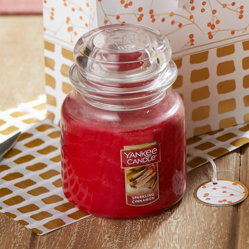 14.5oz Glass Jar Sparkling Cinnamon Candle - Yankee Candle