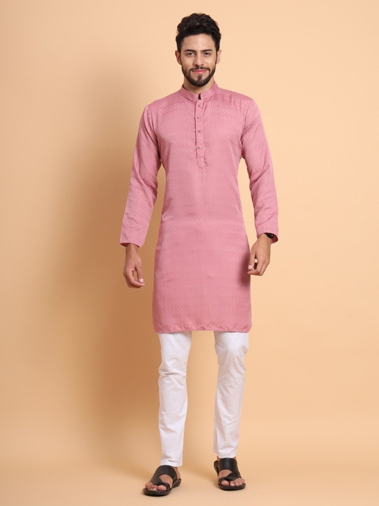 SWAGG INDIA Pink Regular Fit Kurta