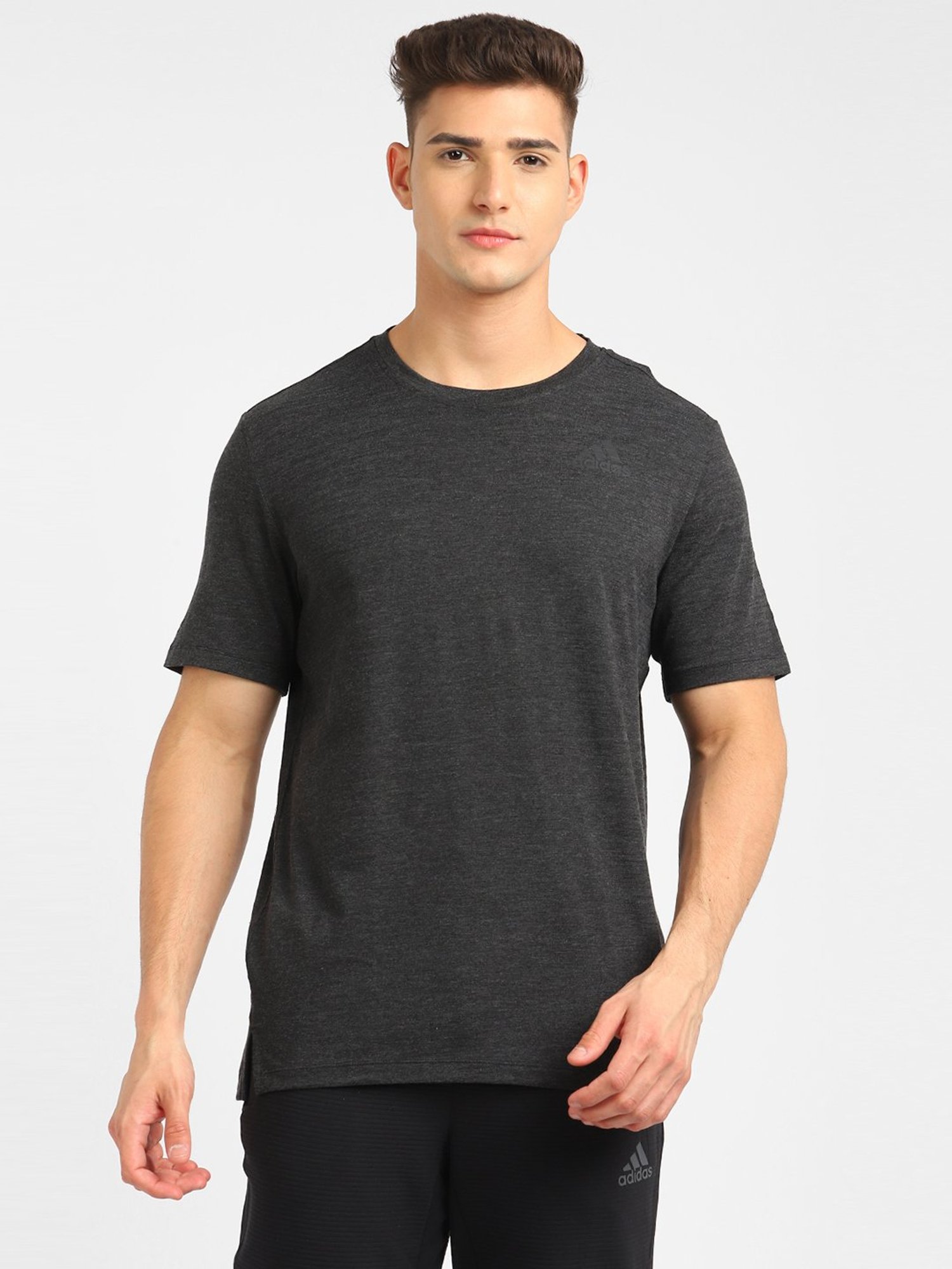 adidas Grey Round Neck T-Shirt