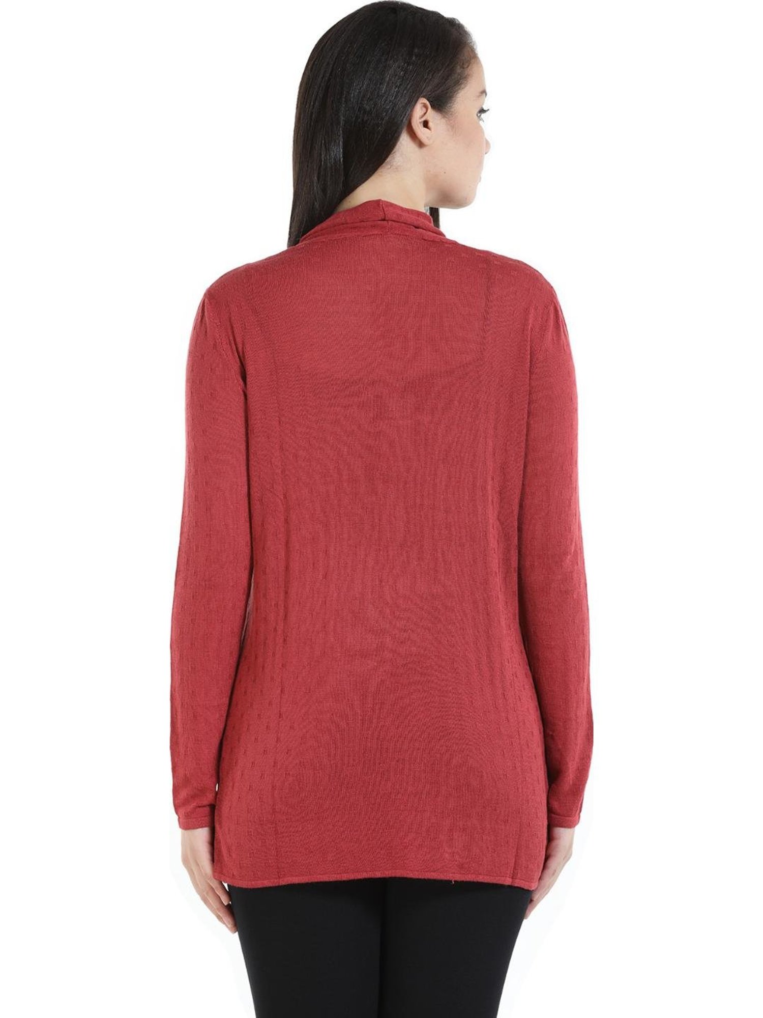 Mafadeny Black Striped Shrug