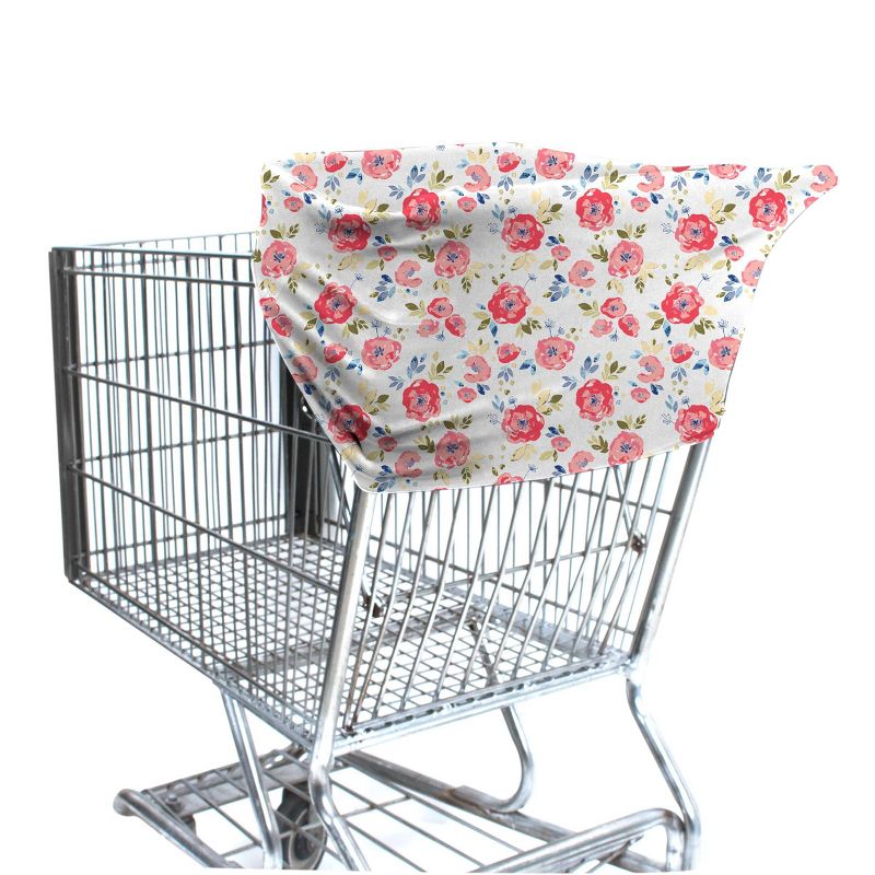 Bebe au Lait Pure & Simple 5-in-1 Cover with 2 Nursing Pads - Floral Pop