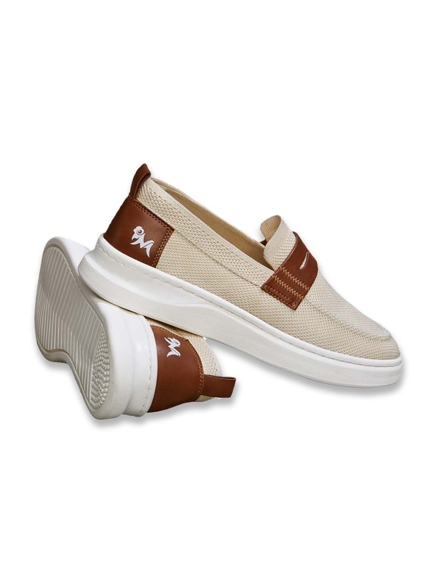 Neemans Men's Cream Casual Loafers