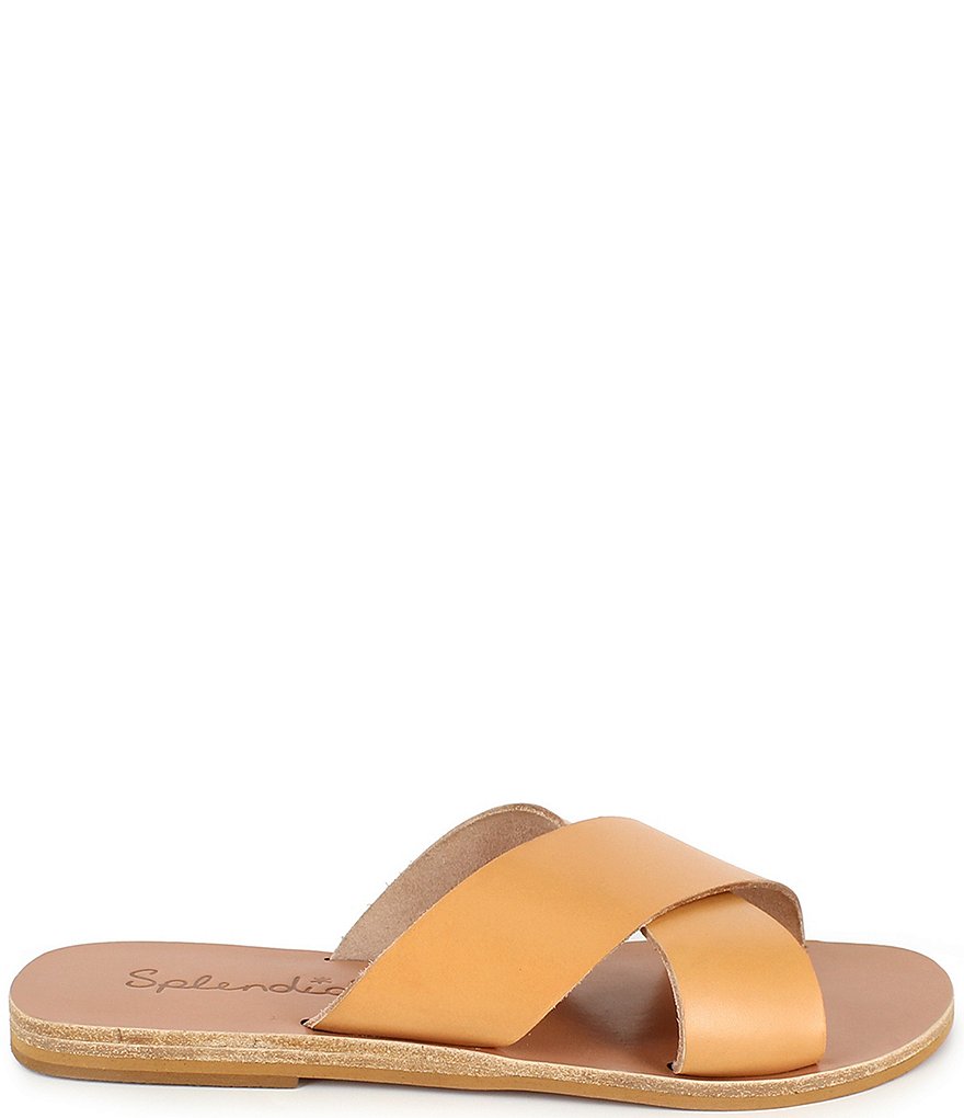 Splendid Tava Leather Crossband Slides