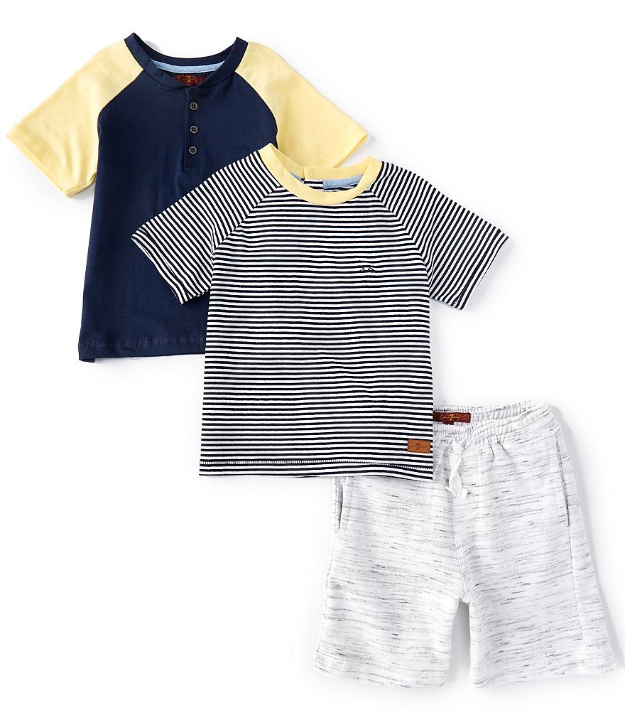 Kinetic by Class Club Little Boys 2T-7 Short-Sleeve Play Hard Performance Tee and Shorts Set