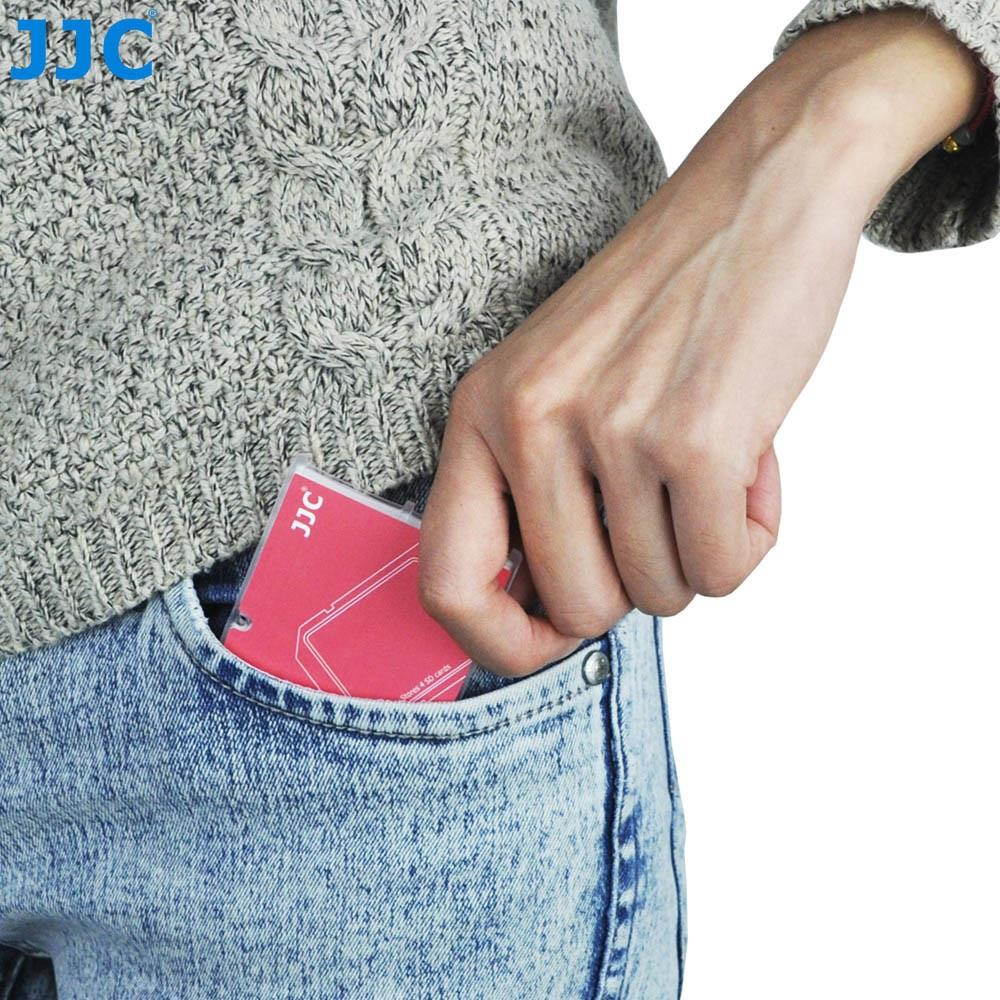 JJC Memory Card Case for 4x SD Cards - Red Edition - MCH-SD4