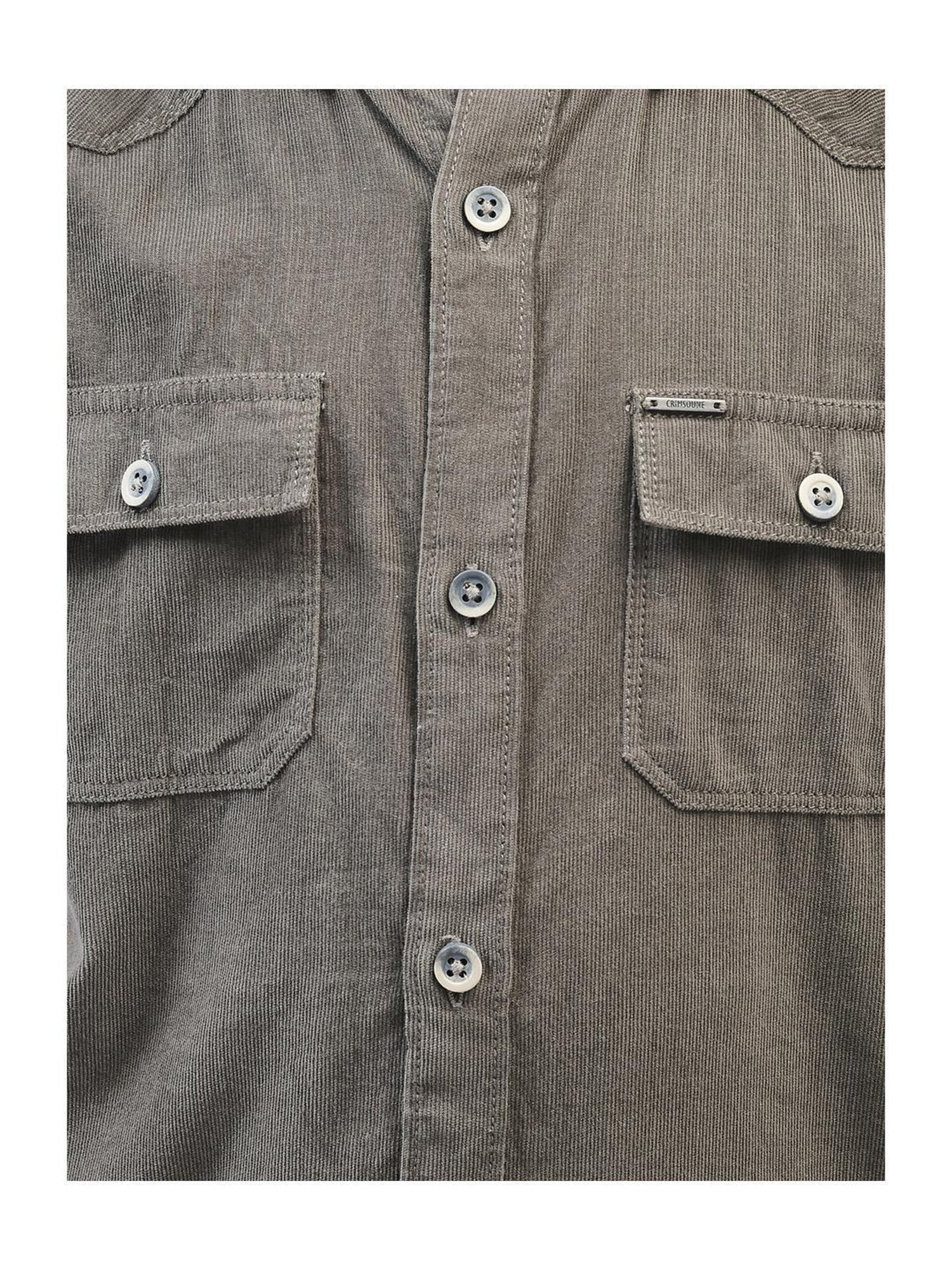 Crimsoune Club Kids Olive Solid Full Sleeves Shirt