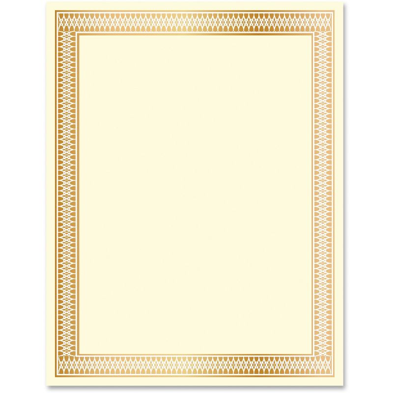 Geographics Traditional Certificate 24lb 10/PK Gold 47833