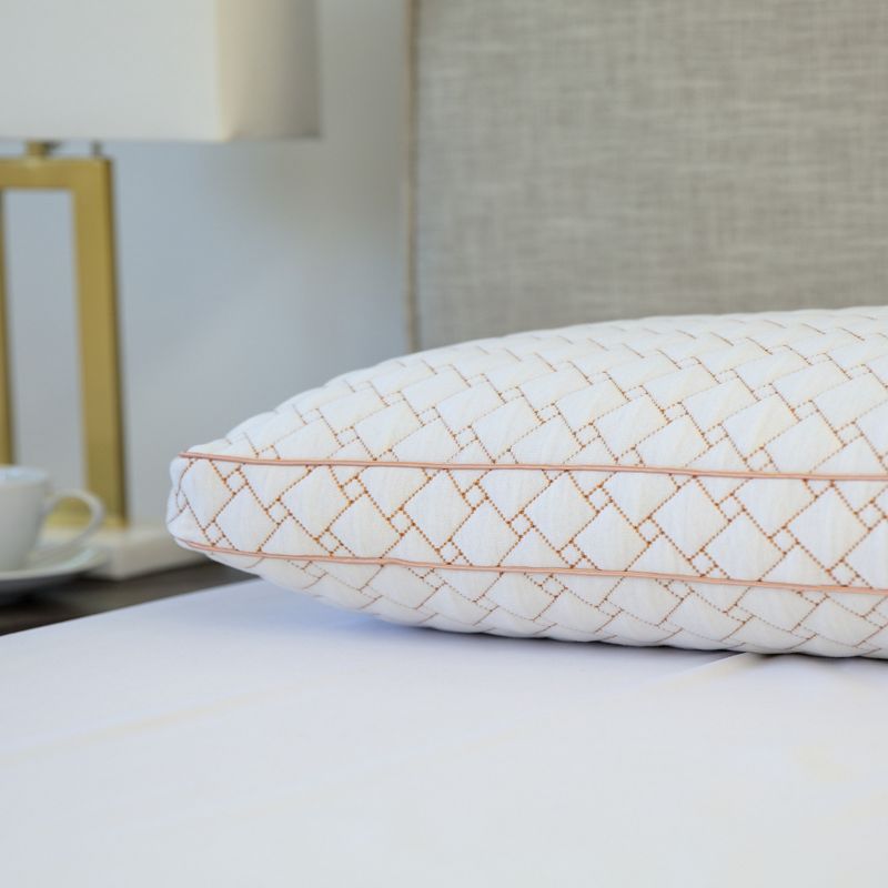 Downlite Soft White Goose Down Hypoallergenic Pillow &ndash; Perfect for Stomach Sleepers Standard