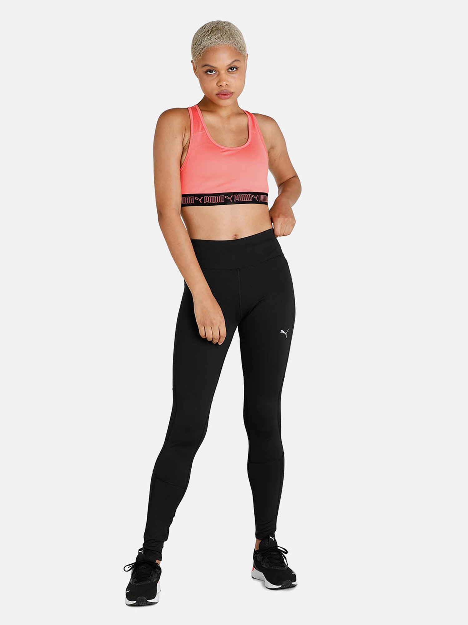 Puma Pink Non Wired Padded Sprots Bra