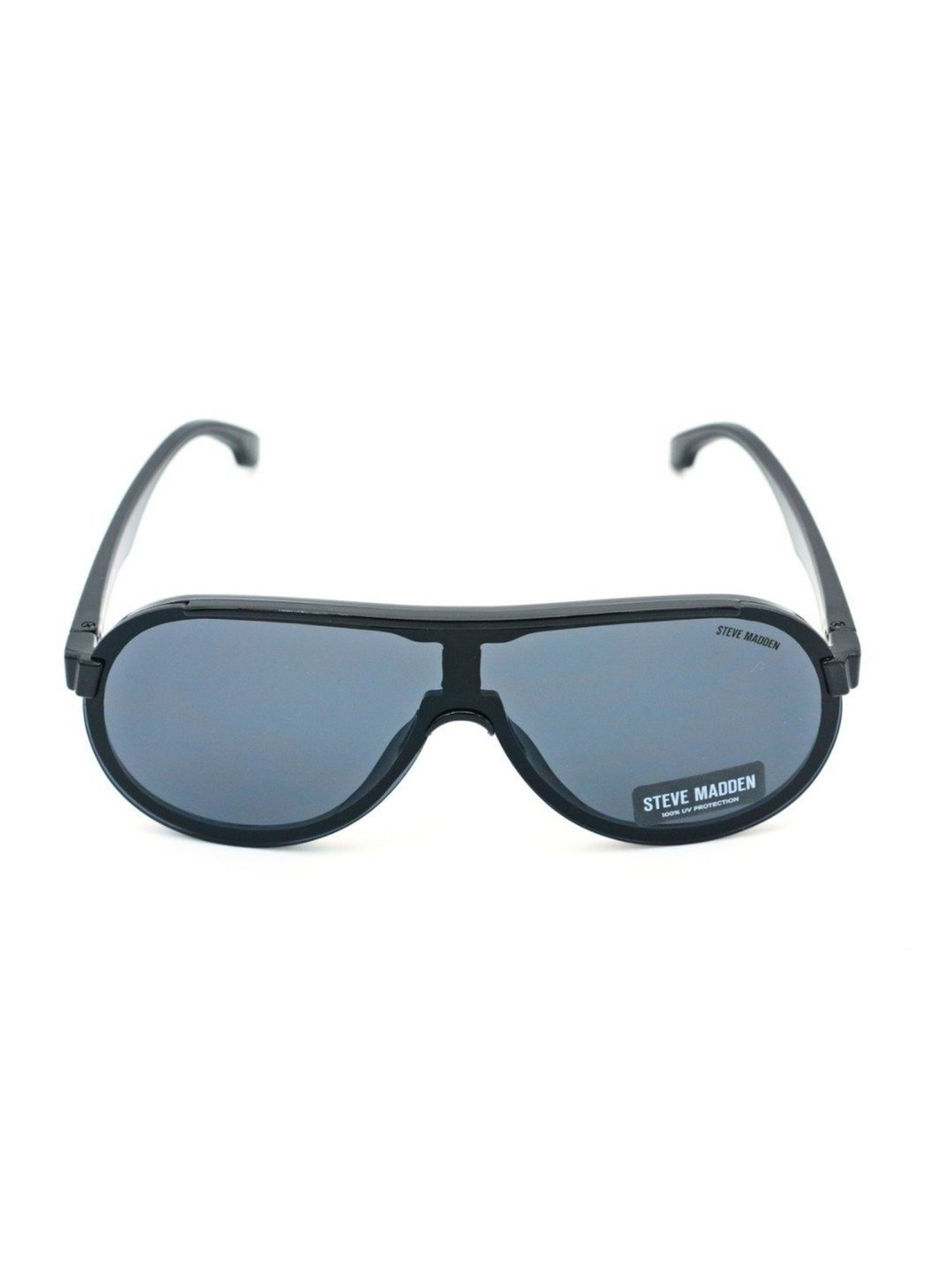 STEVE MADDEN Grey Round UV Protection Sunglasses for Men