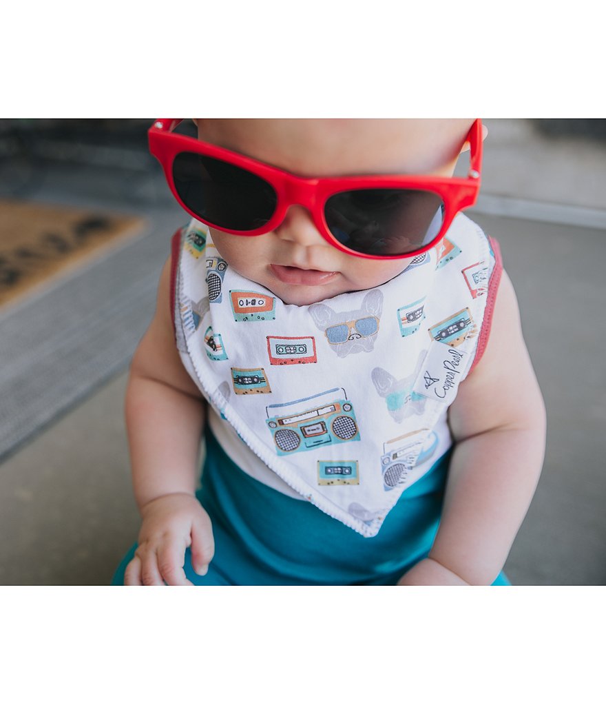 Copper Pearl Baby Boys Bruno Bandana Bibs 4-Pack
