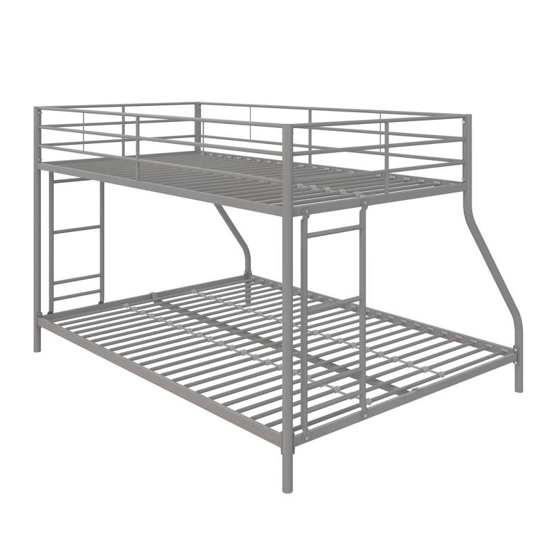 Twin Over Full Lily Small Space Kids' Bunk Bed Silver Metal - Room & Joy