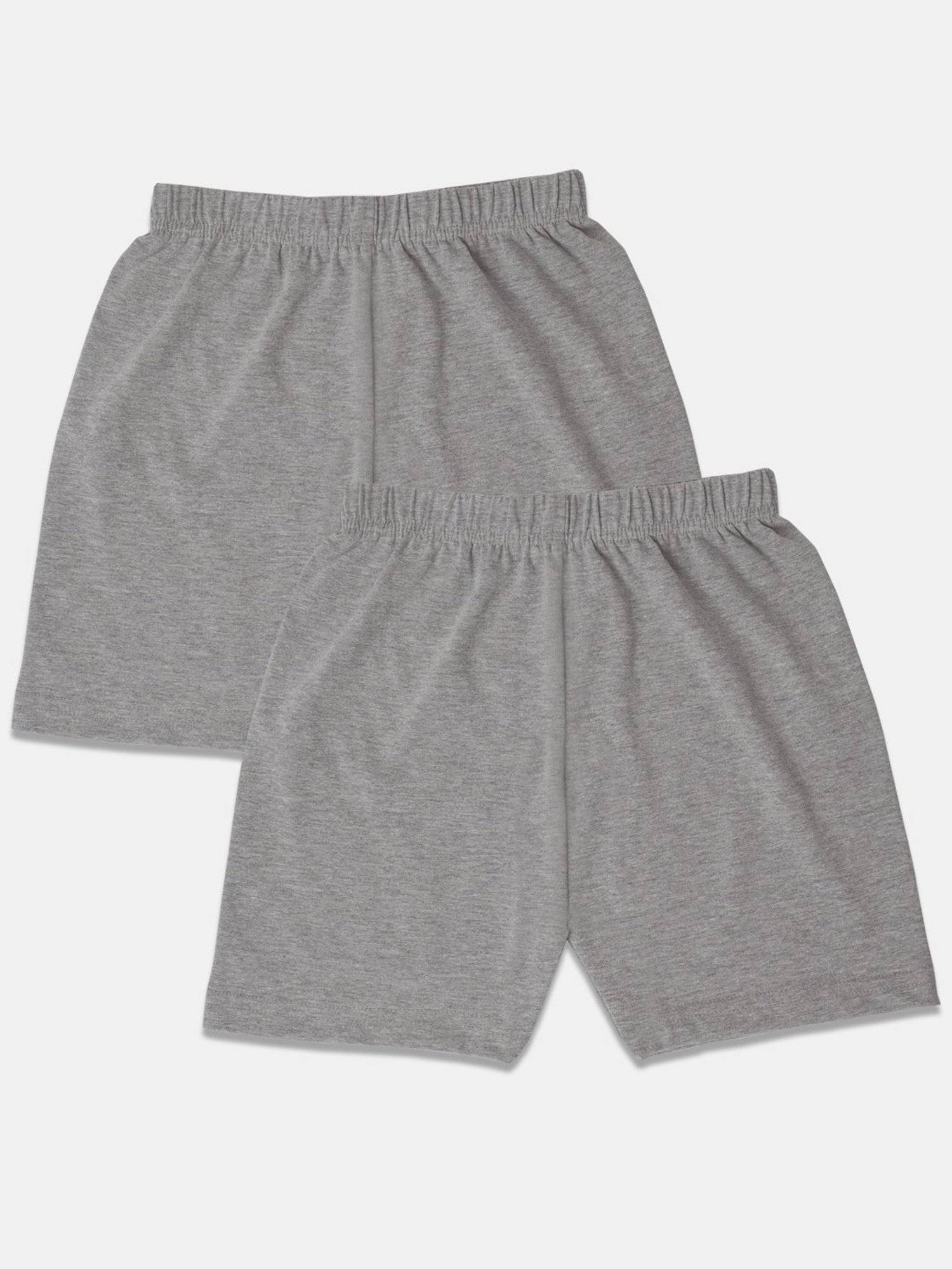 Sillysally Kids Grey Solid Bloomers (Pack of 2)