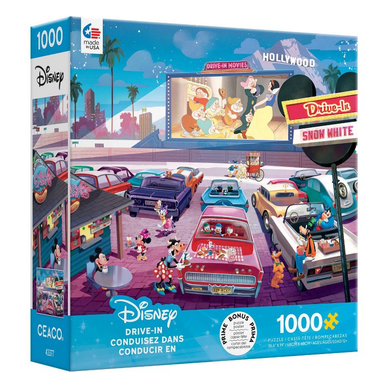 Ceaco Disney Drive In Jigsaw Puzzle - 1000pc