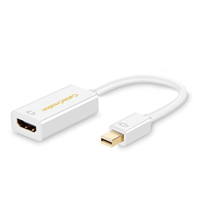 4k mini displayport to hdmi adapter cablecreation mini dp(thunderbolt port compatible) to hdmi av hdtv male to female adaptor f