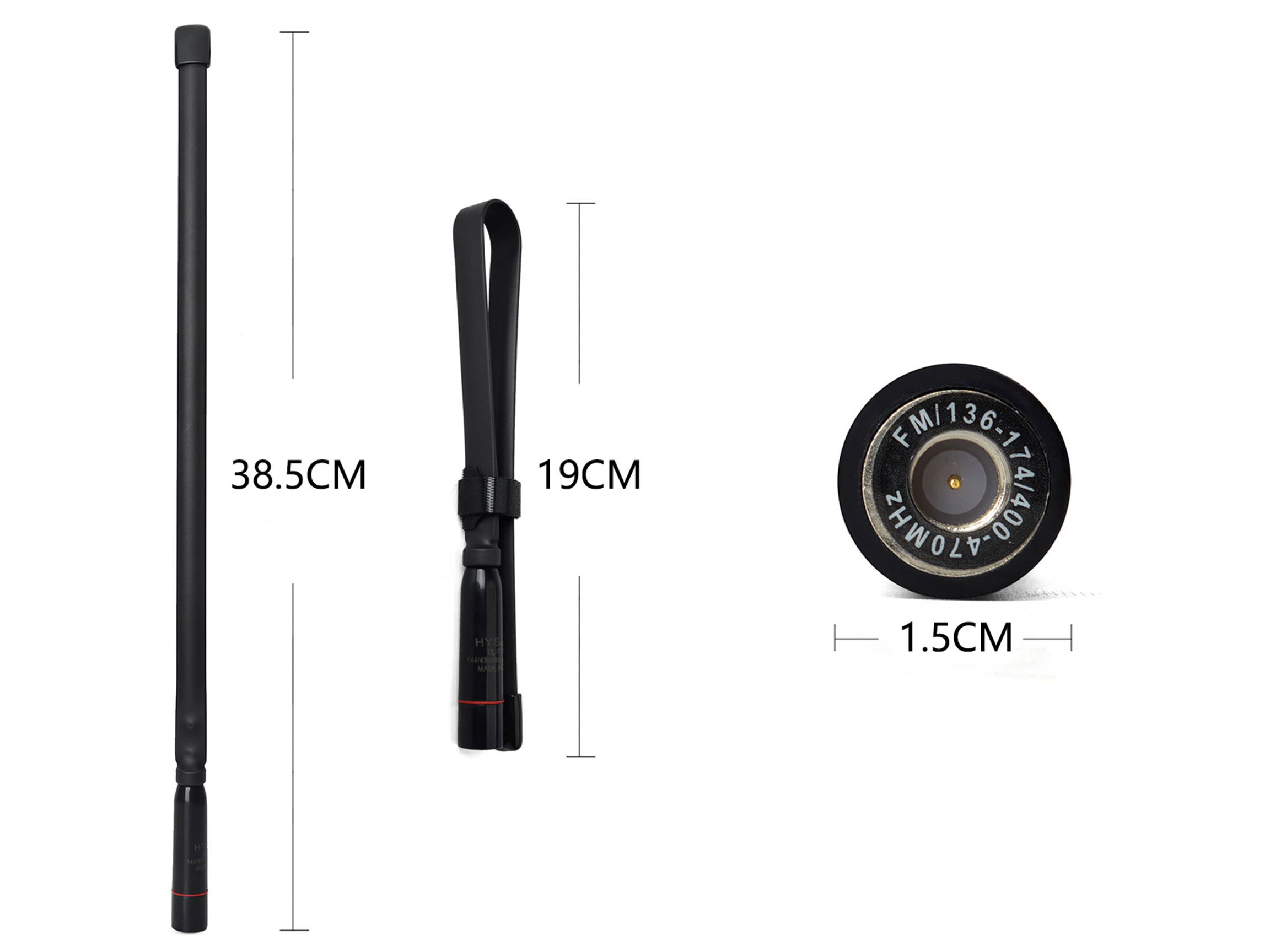 HYS Tactical SMA-Male Dual Band 2Meter 70cm Antenna For Yaesu TYT Vertex Radio Walkie Talkie