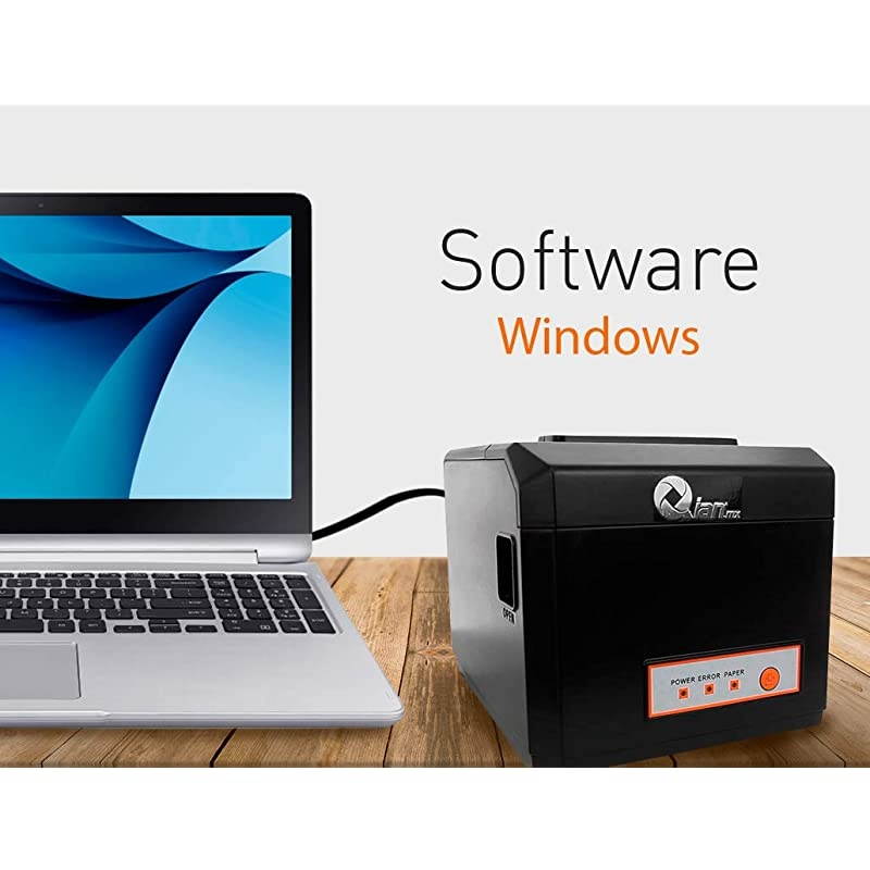 Thermal Printer 318 80mm Receipt Printer POS Printer with Auto Cutter ESCPOS Support Windows Pos System ANJET80