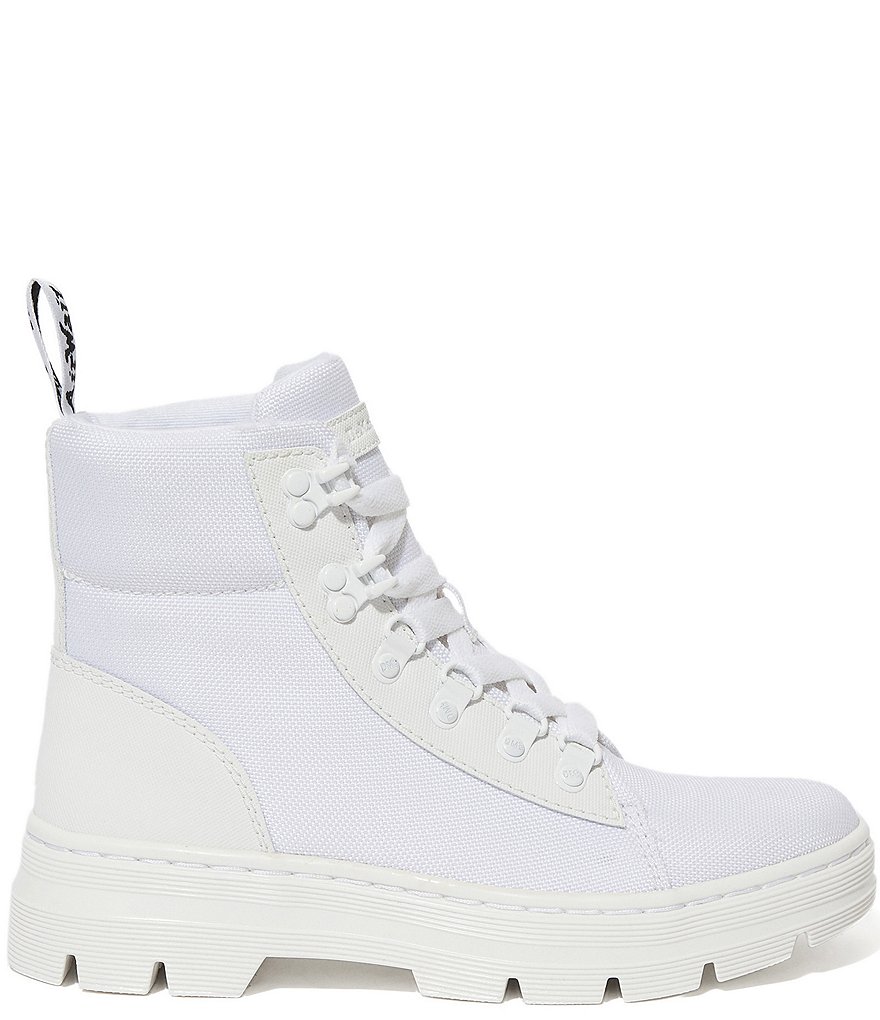 Dr. Martens Women's Combs Leather & Nylon Combat Boots