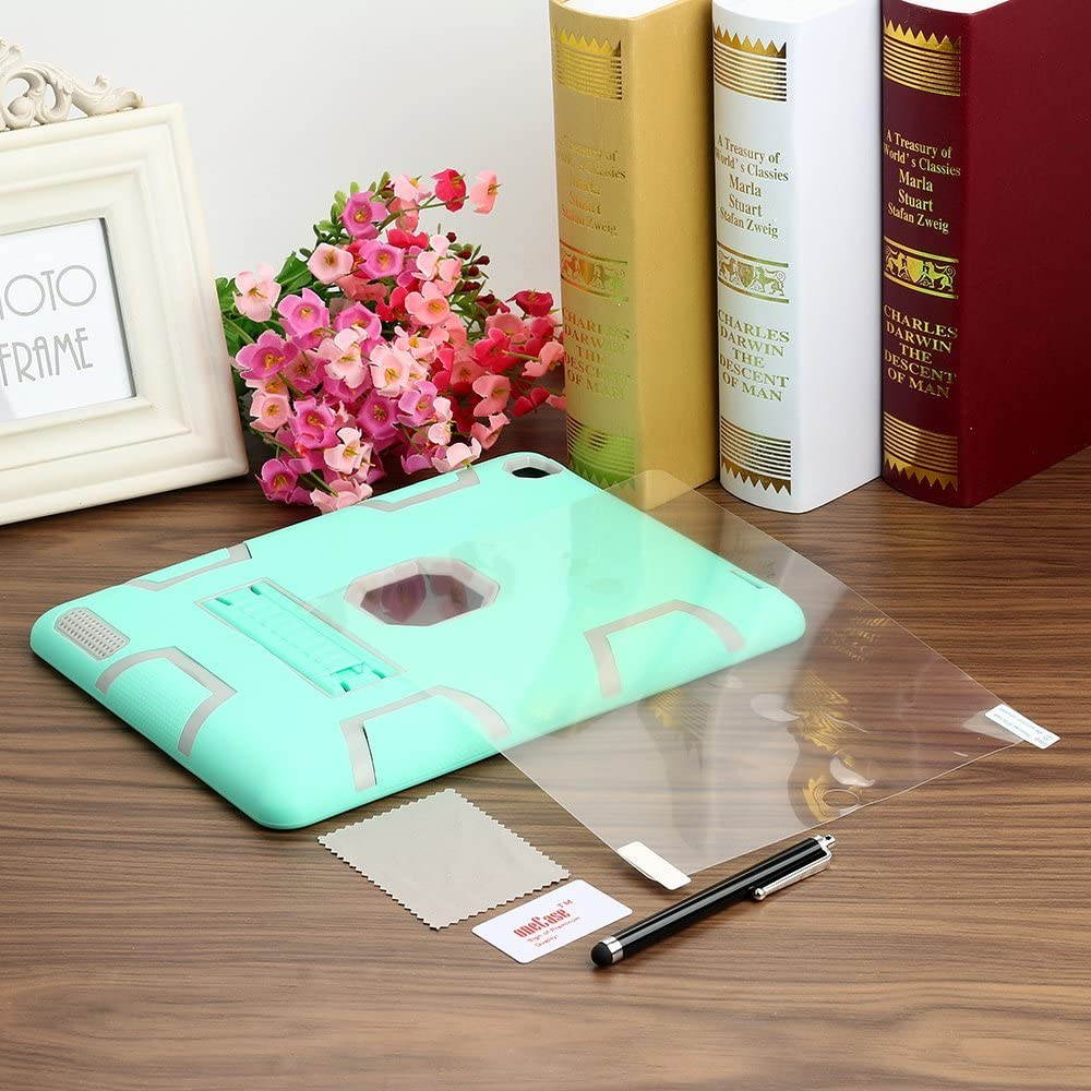 iPad 2/3/4 Shockproof Military Heavy Duty Rubber With Hard Stand Case