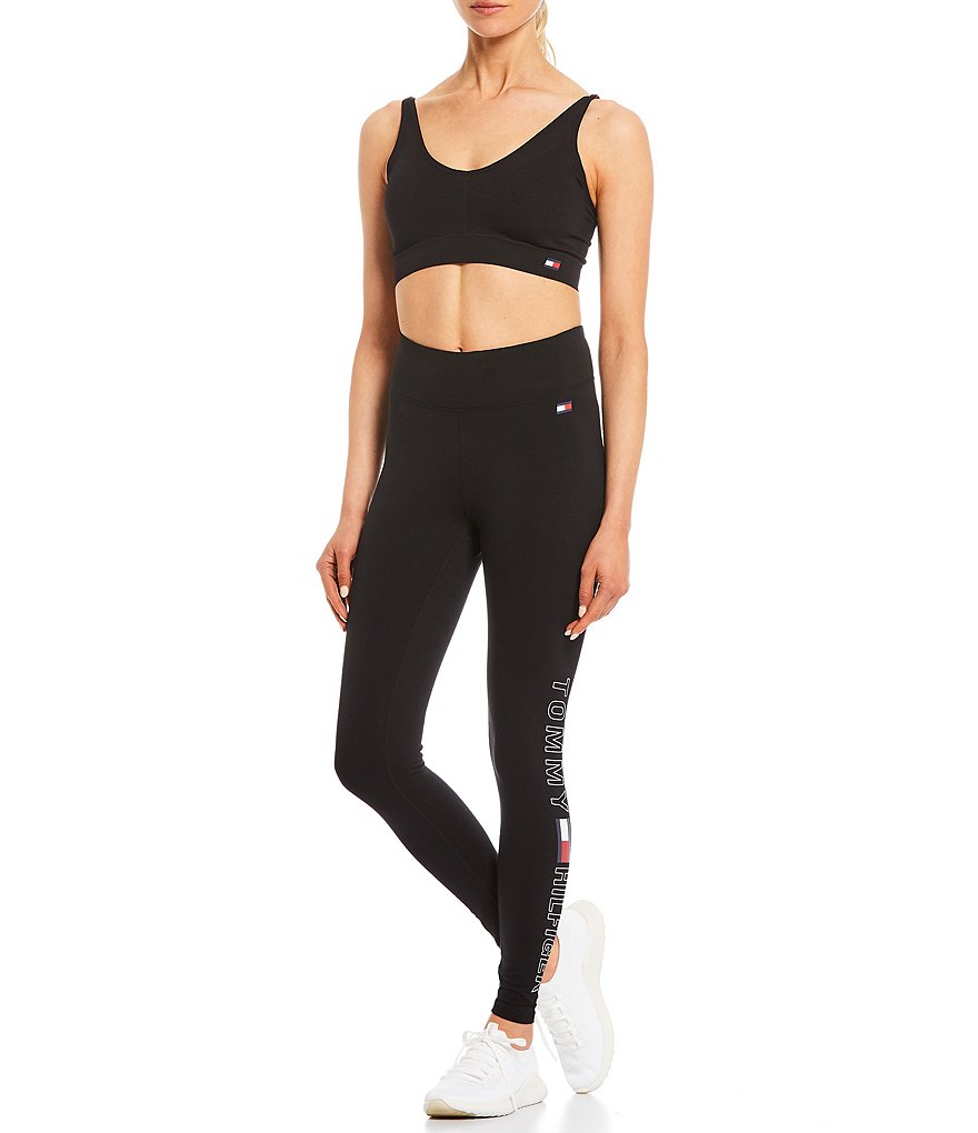 Tommy Hilfiger Sport High RiseFull Length Logo Print Leggings