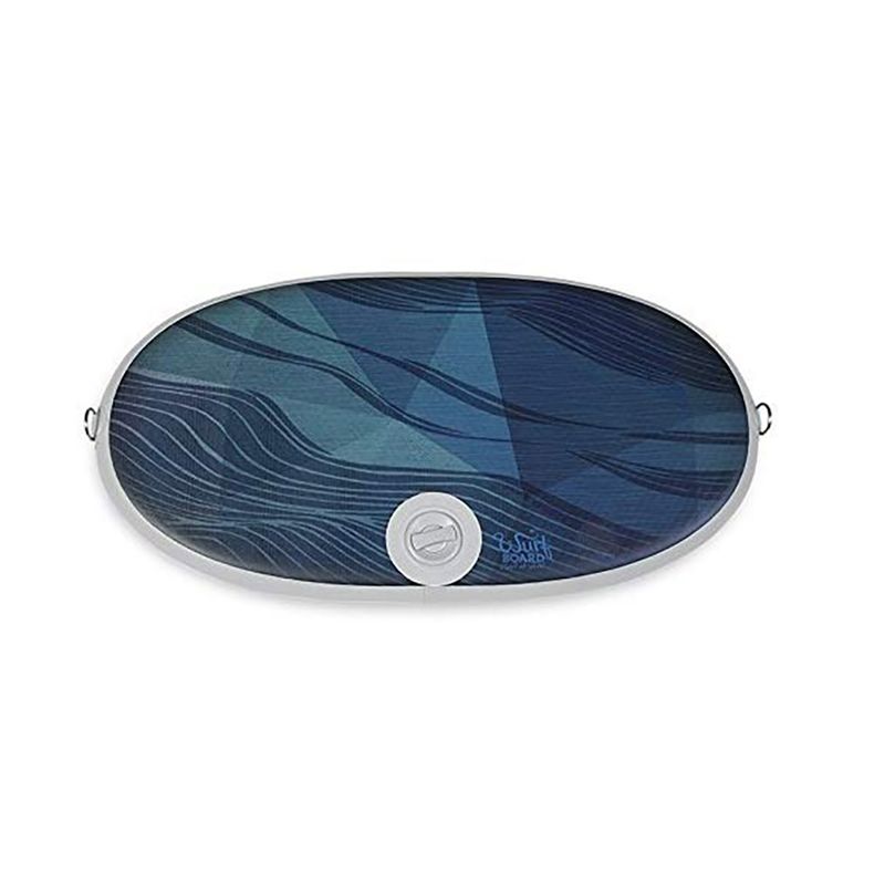 JumpSport Medium Wurf Board Fully Adjustable Air-Spring Office Standing Desk Anti-Fatigue Mat, Maui Ocean Blue