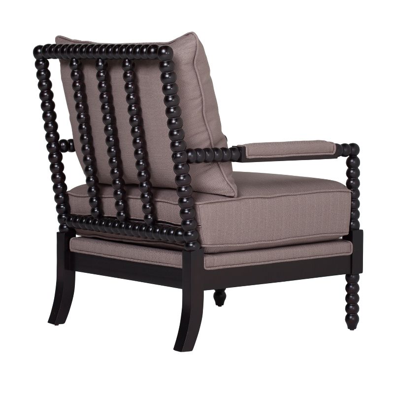 Home Colonnade Spindle Accent Chair - Mocha Brown Vanilla - Studio Designs
