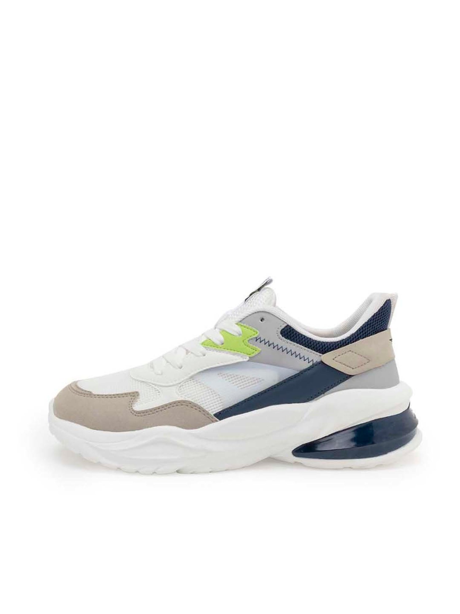 Red Tape Men's Solid White Casual Sneakers