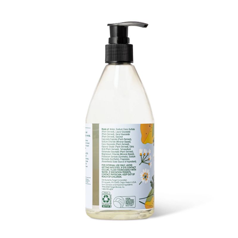 Raw Sugar Liquid Hand Soap Avocado + Cactus Pear - 16.9 fl oz