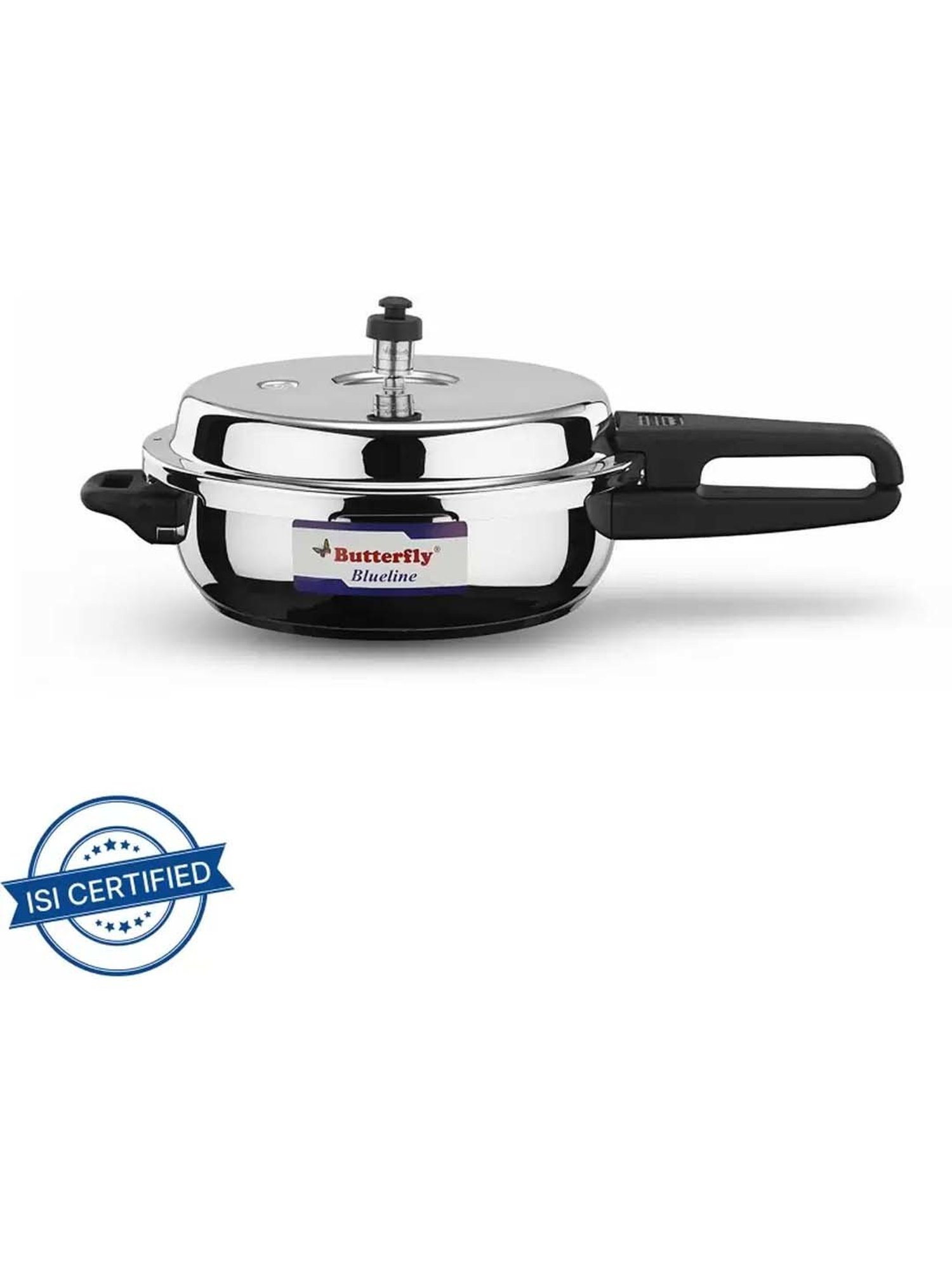 Butterfly Black Stainless Steel Blueline Pressure Cooker (4.5 L)