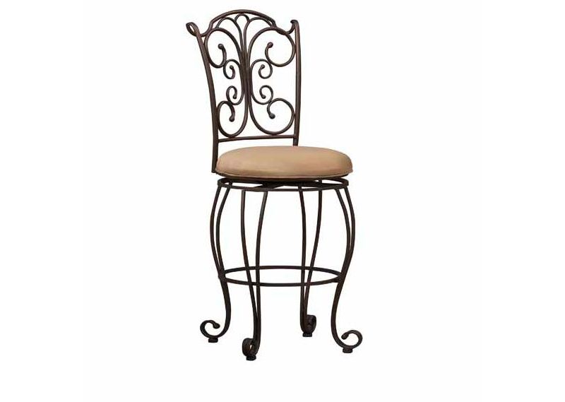 Linon Gathered Back Bar Stool 30