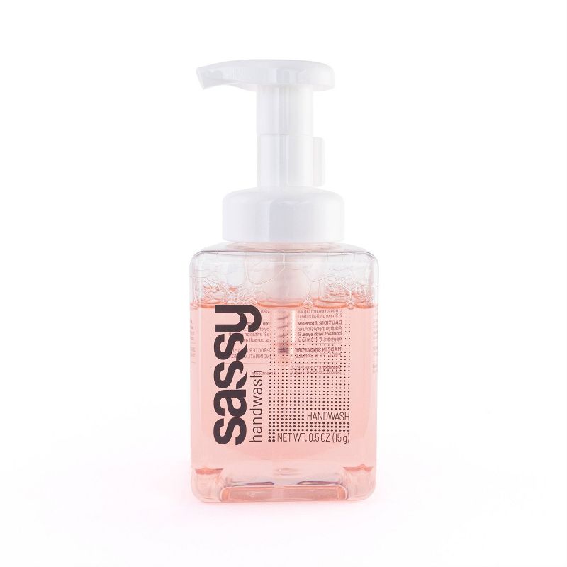 SASSY Refillable Foaming Handwash - Uplifting Scent of Pomegranate & Melon  - 0.5oz