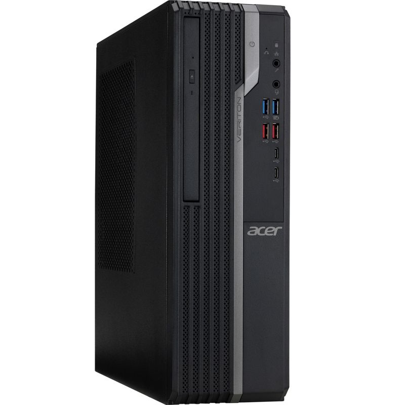 Acer Veriton X4660G VX4660G-I3810H1 Desktop Computer - Core i3 i3-8100 - 4 GB RAM - 500 GB HDD - Black - Windows 10 Pro 64-bit
