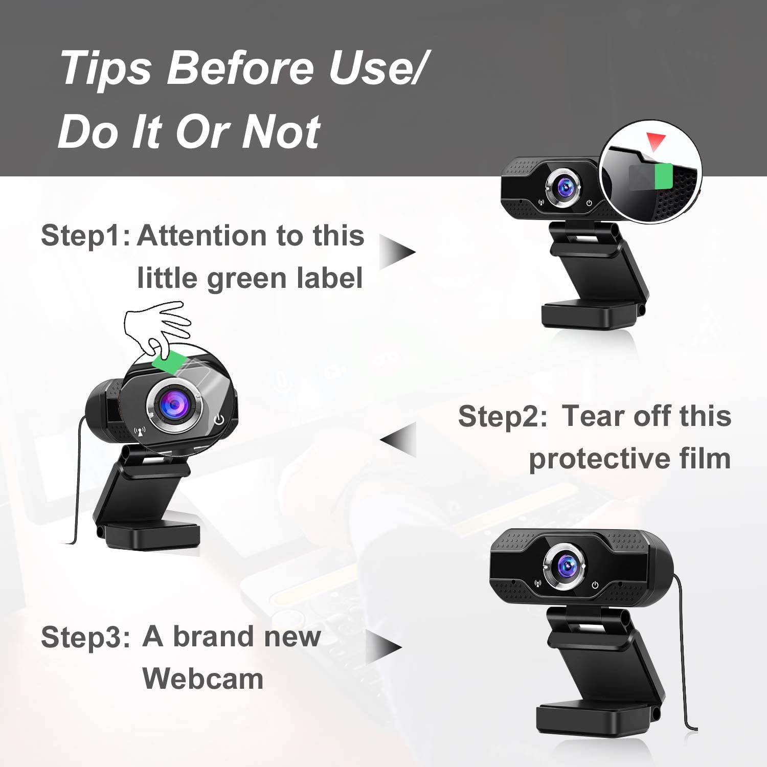 Full HD Webcam 1080P USB Web Camera PC Has anti-noise function with Built-in Microphone Manual focus for Computer Work Online Class Broadcast web cam
