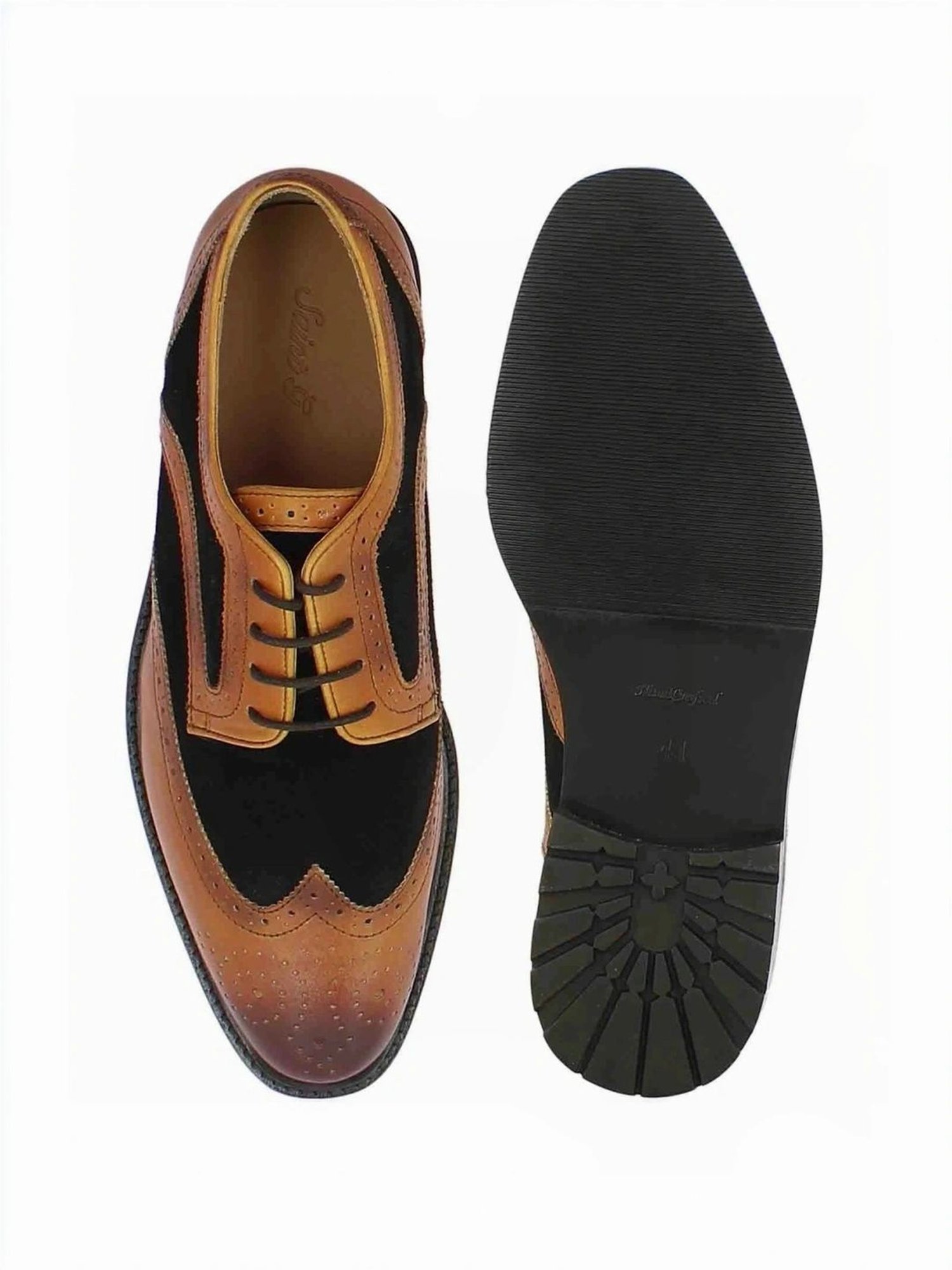 Saint G Men's Bernard Tan Brogue Shoes