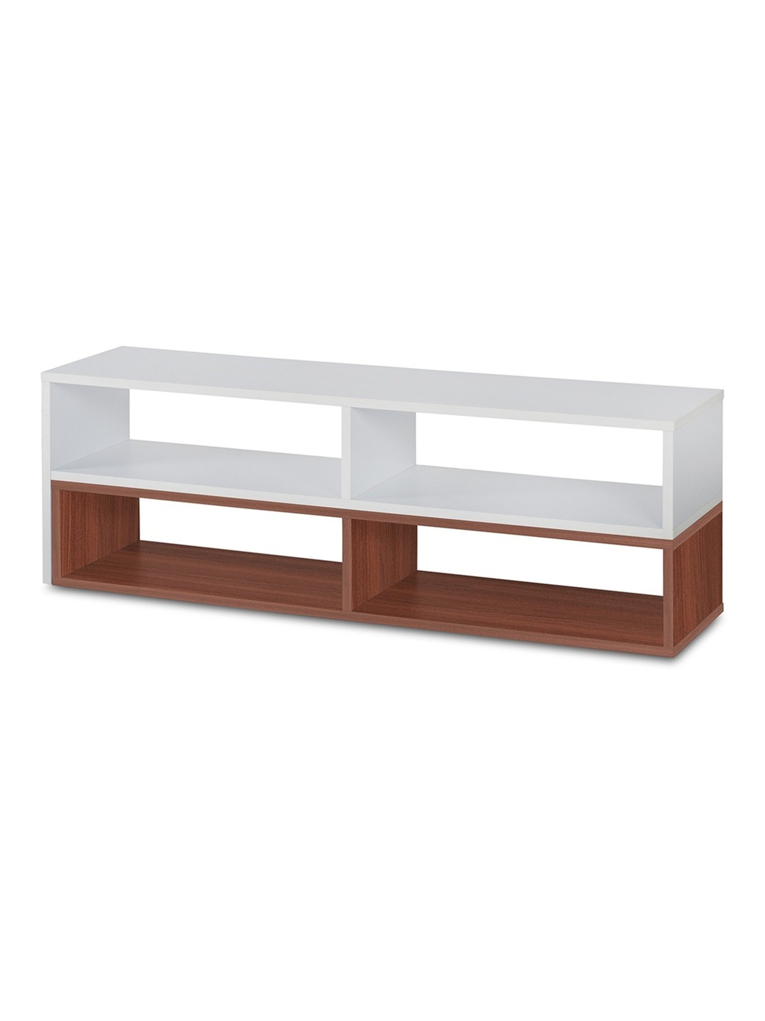 Delite Kom Flex Flowery Wenge & Acacia Dark Engineered Wood TV Entertainment Unit