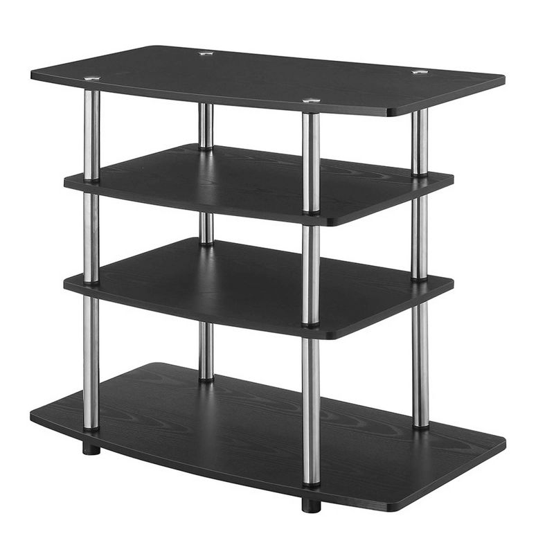 No Tools Highboy TV Stand Black - Breighton Home
