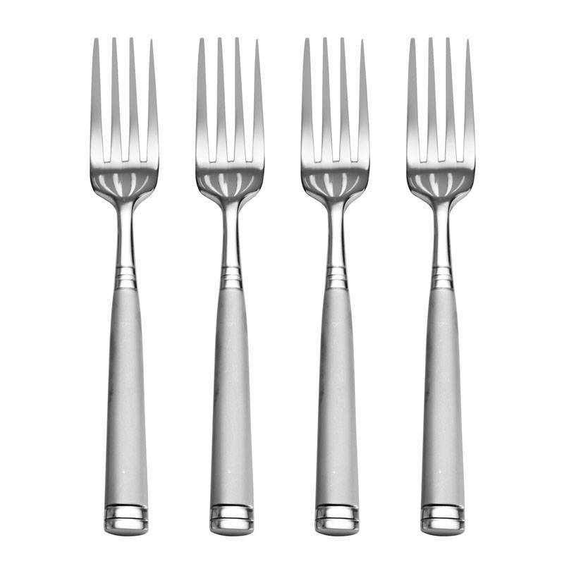 Towle 20pc Stainless Steel Forged Stephanie Frost Silverware Set