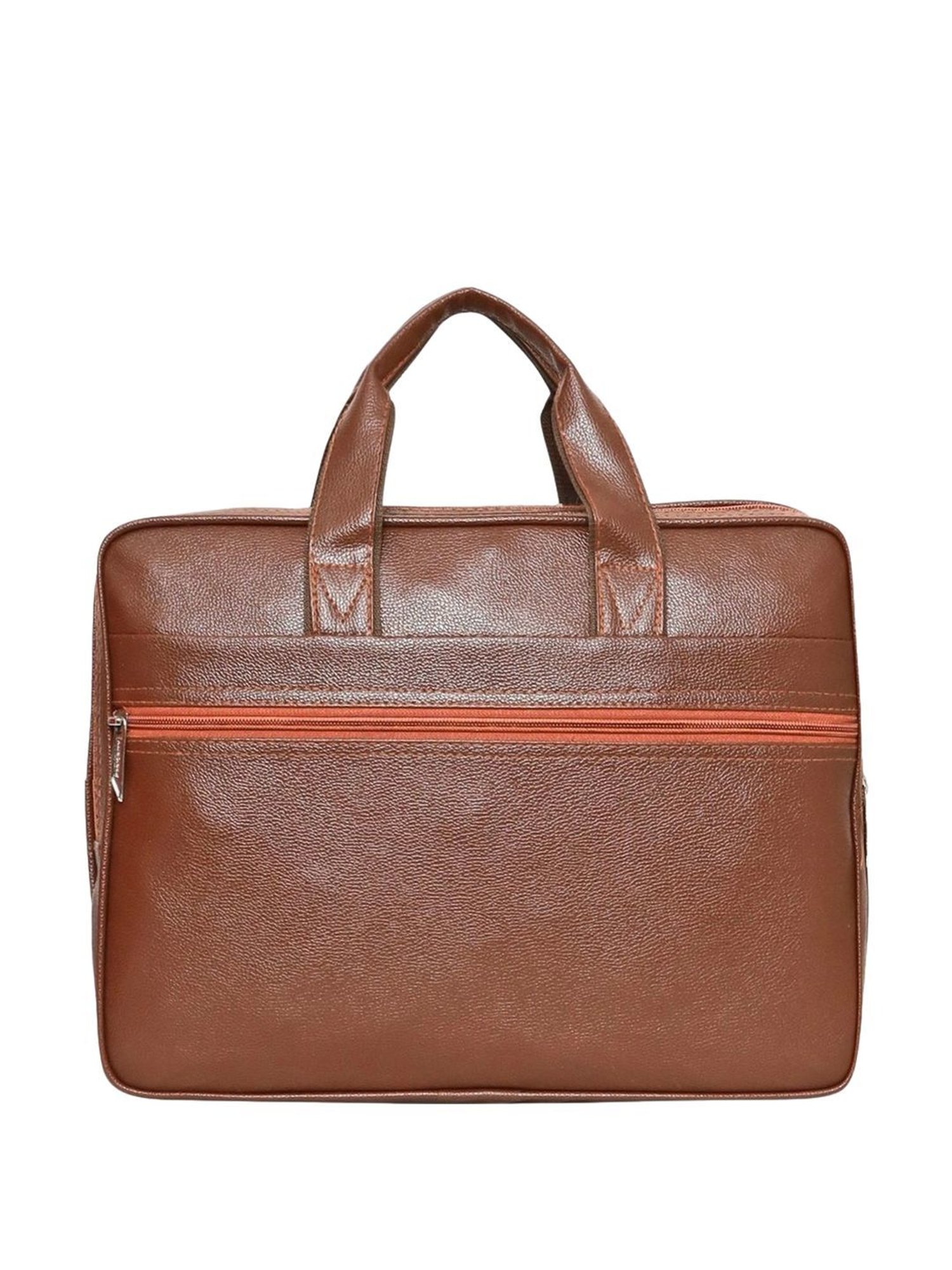Priority Tan Synthetic Large Messenger Bag