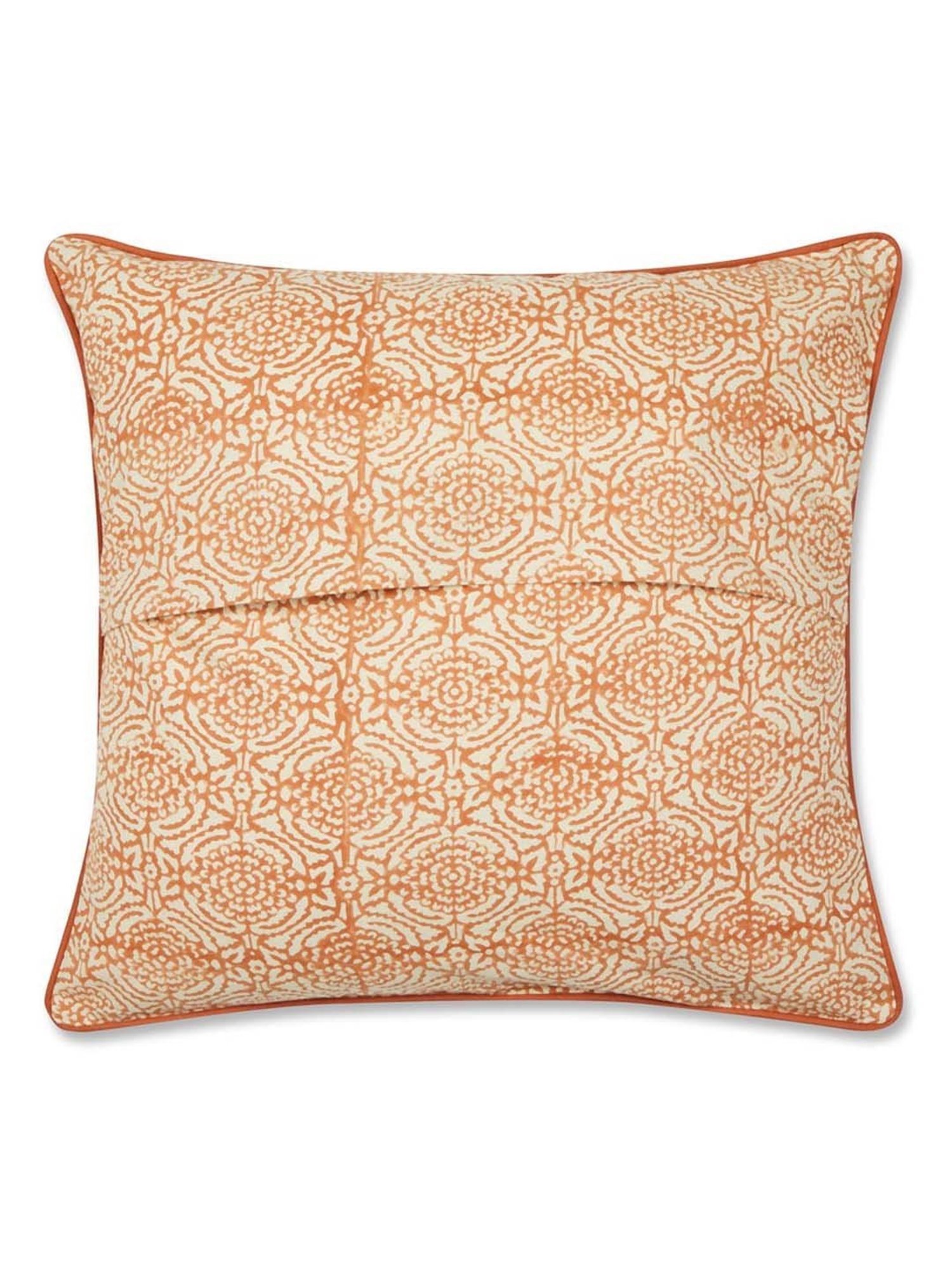 Fabindia Standalone Orange Cotton Cushion Cover