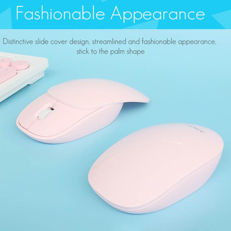 IMICE E-1100 Computer Mouse Power Saving Fashionable Computer Accessory Wireless Connection Office Mouse for Laptop