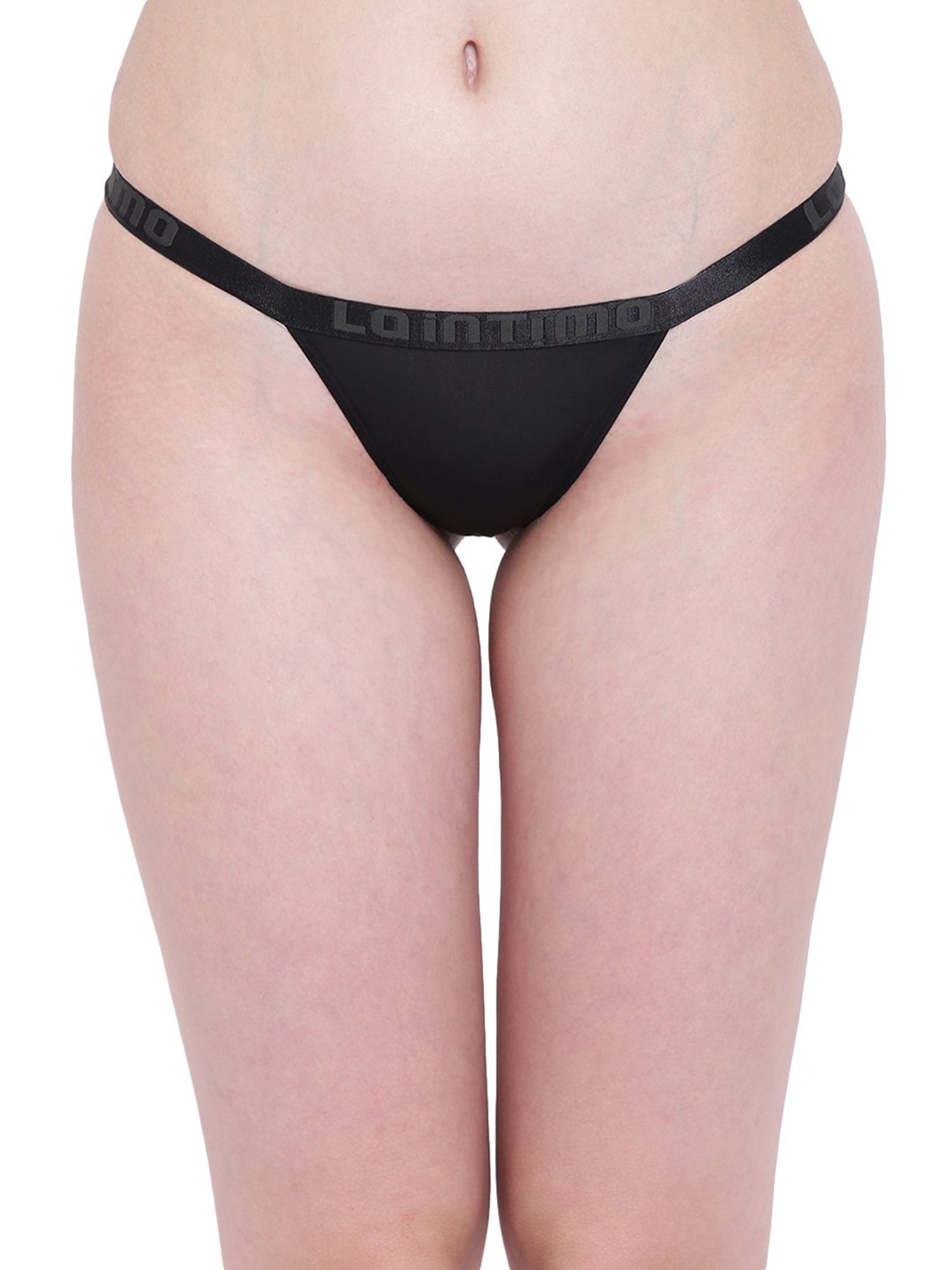 La Intimo Black G-String Panty