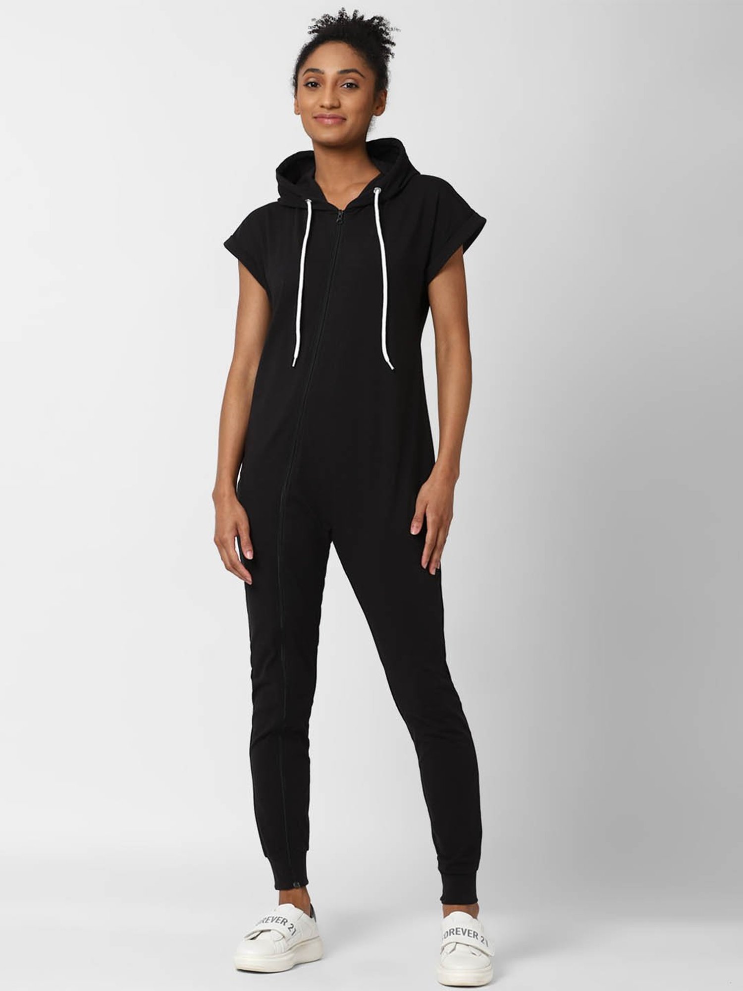 Forever 21 Black Full Length Jumpsuit